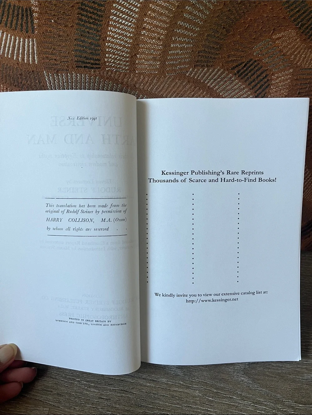 Universe Earth and Man in their Relationship to Egyptian Myths by Rudolf Steiner